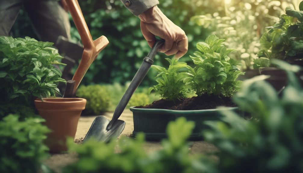 eliminate mint from garden