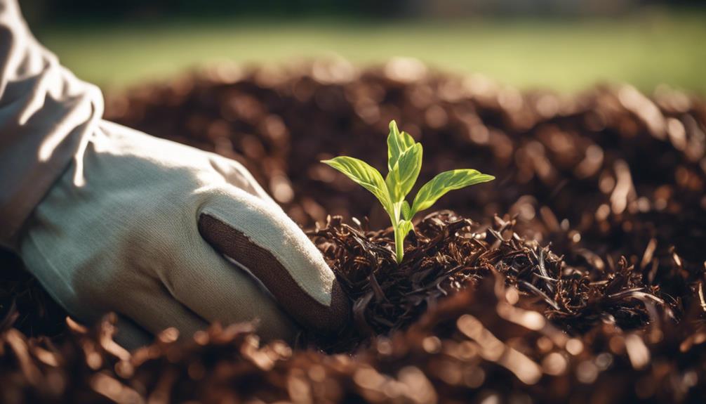 mulch depth suppresses weeds