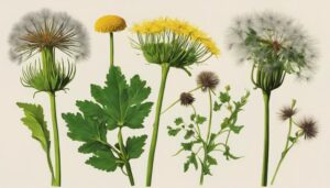 pesky lawn weeds in