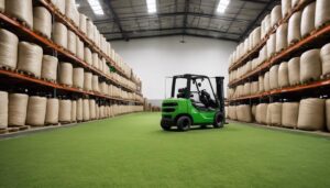 turf rolls storage method