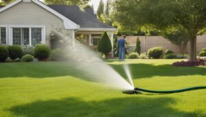 water lawn as needed