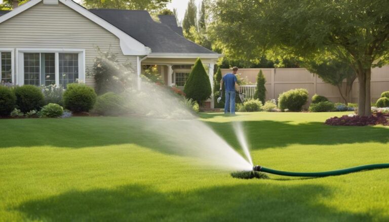 water lawn as needed