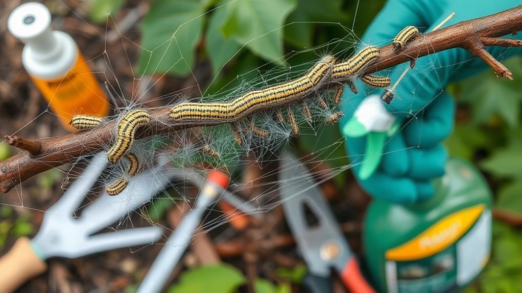 eliminate tent caterpillars effectively