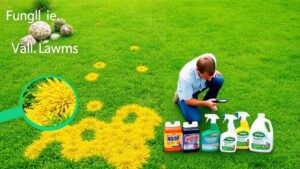identify and treat lawn fungus