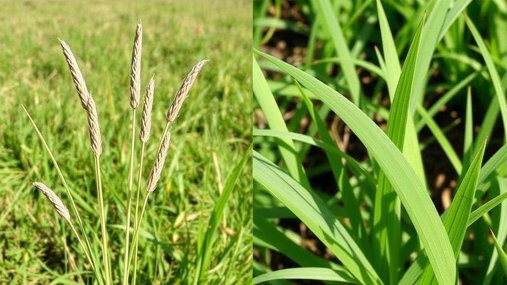 identify dallisgrass and crabgrass