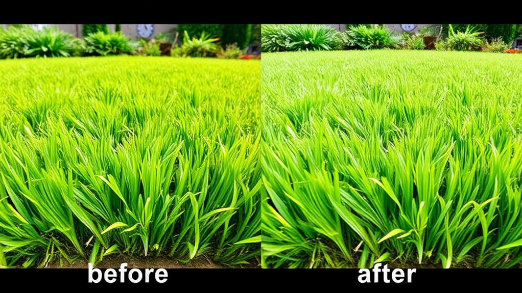 lawn care results timeline