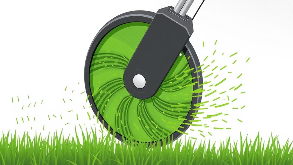 mulching blade cutting mechanism